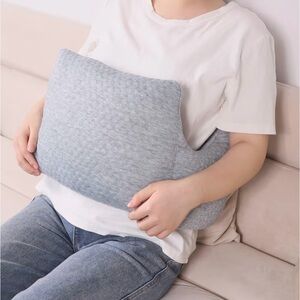 Gray Quilted Cushion Pillow for post surgery